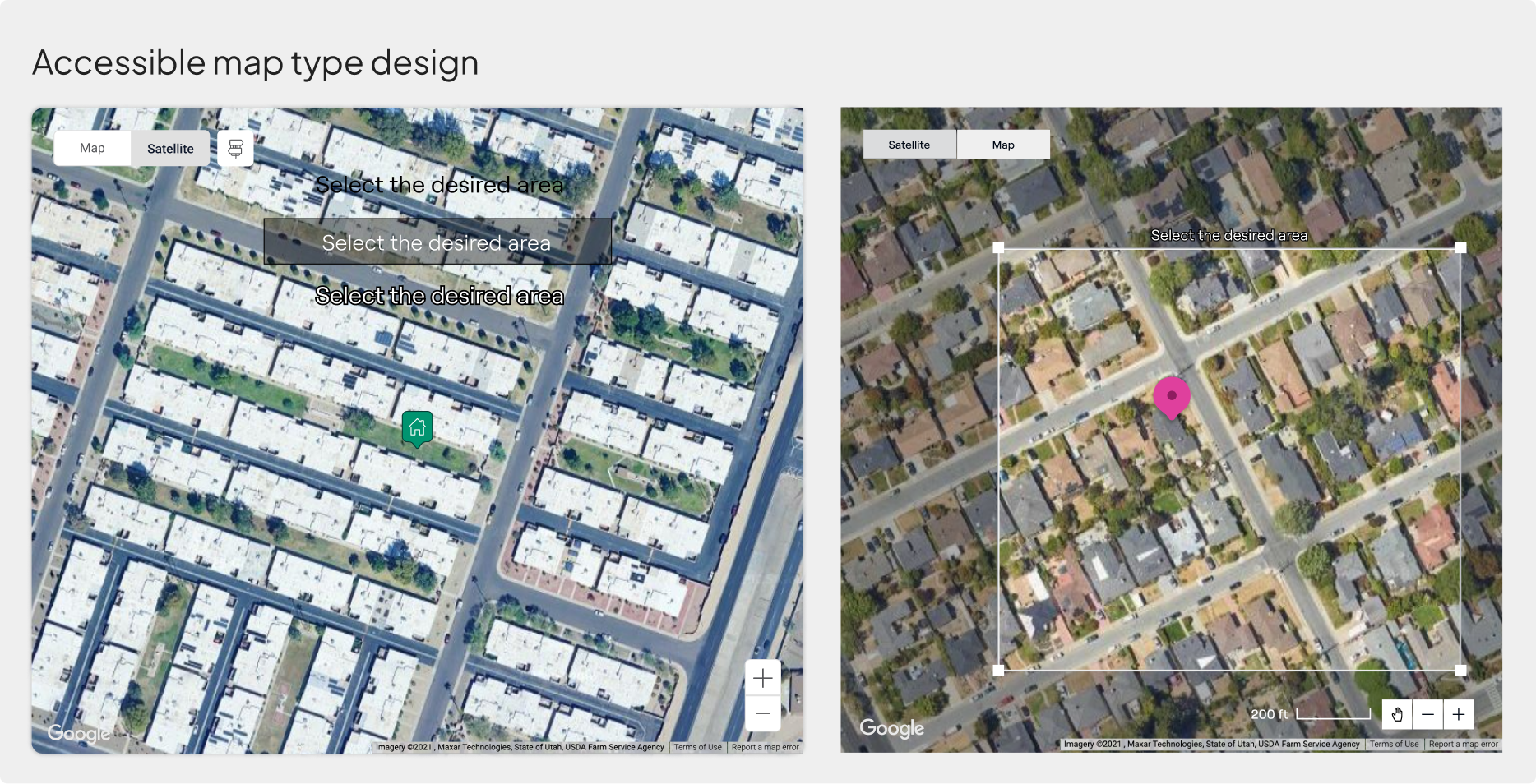 Release 4 — Accessible map type design
