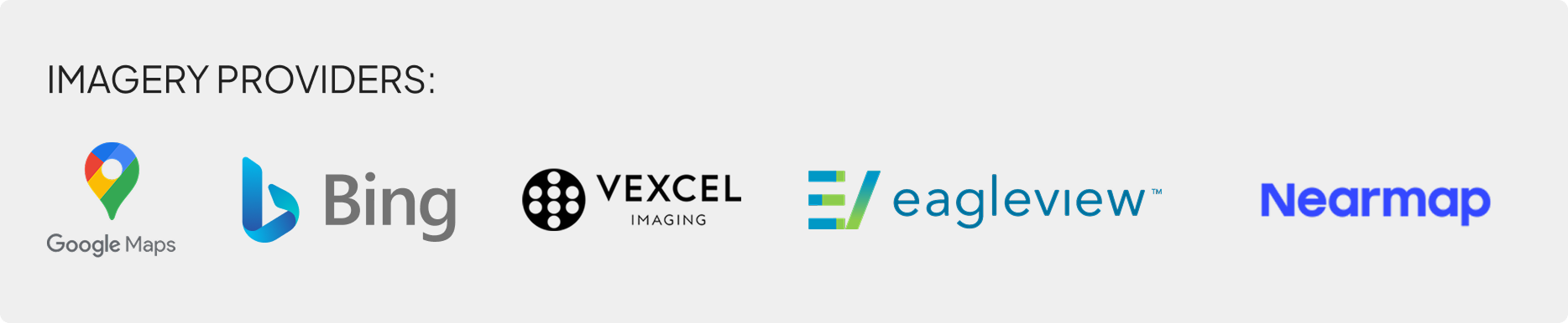 Imagery provider comparison across geography